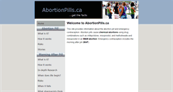 Desktop Screenshot of abortionpills.ca